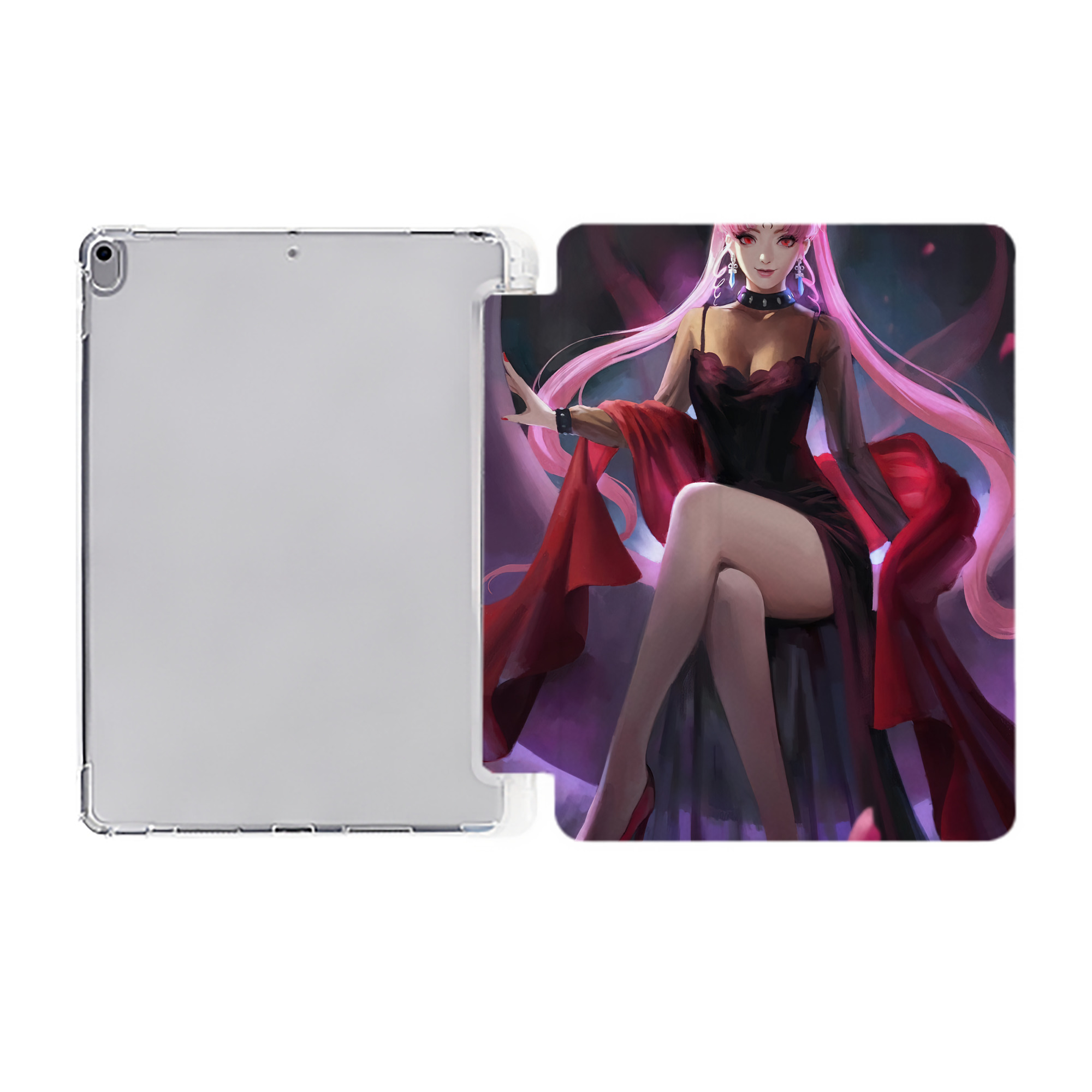 （画像用） 美少女戦士セーラームーン Sailor Moon IPad ケース ペン収納付き 三つ折りスタンド PUレザー×シリコン 対応機種9.5/10.5/10.9インチ
